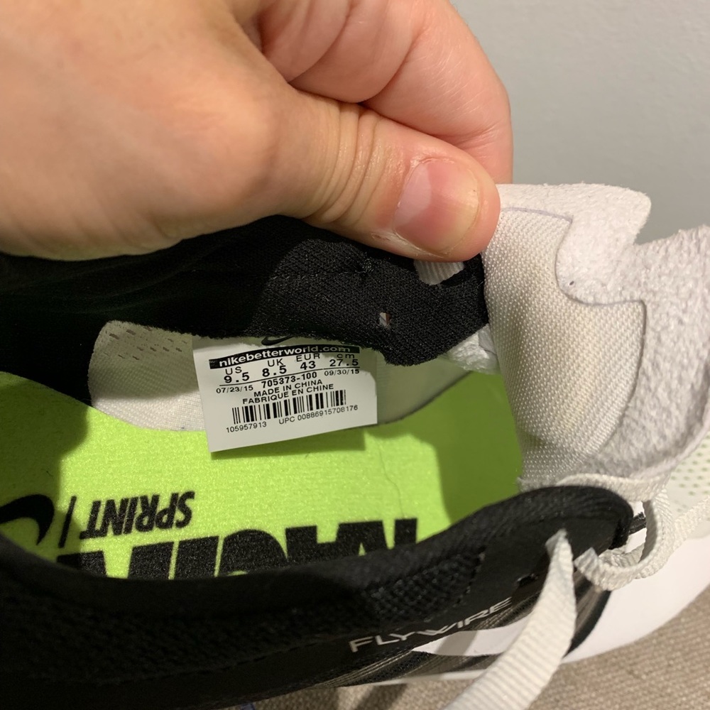 9.5 Men’s size track and field cleats